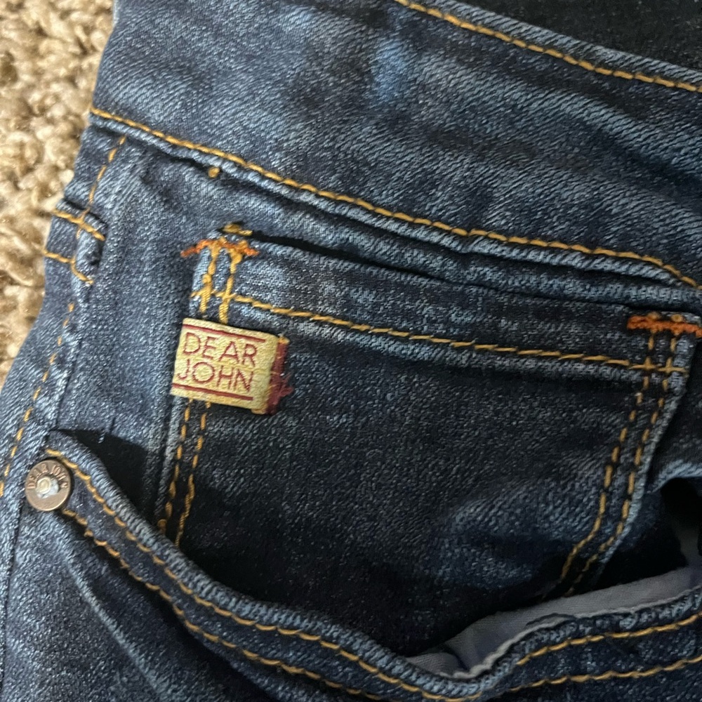 Dear John Dark Blue Straight Leg Jeans Size 29 - Picture 3 of 11
